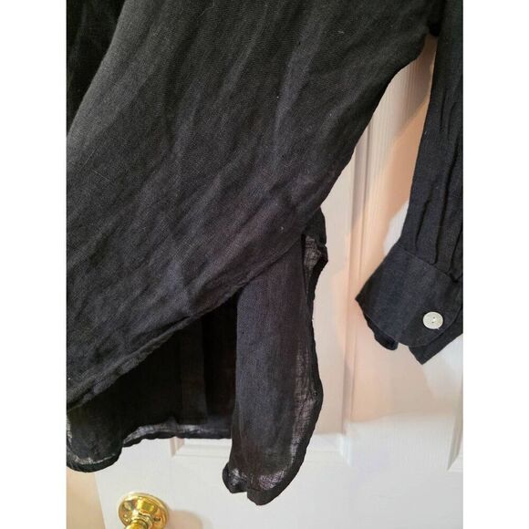 MONDAY Barcelona Linen Tunic - Black M/L $140 - Picture 9 of 12